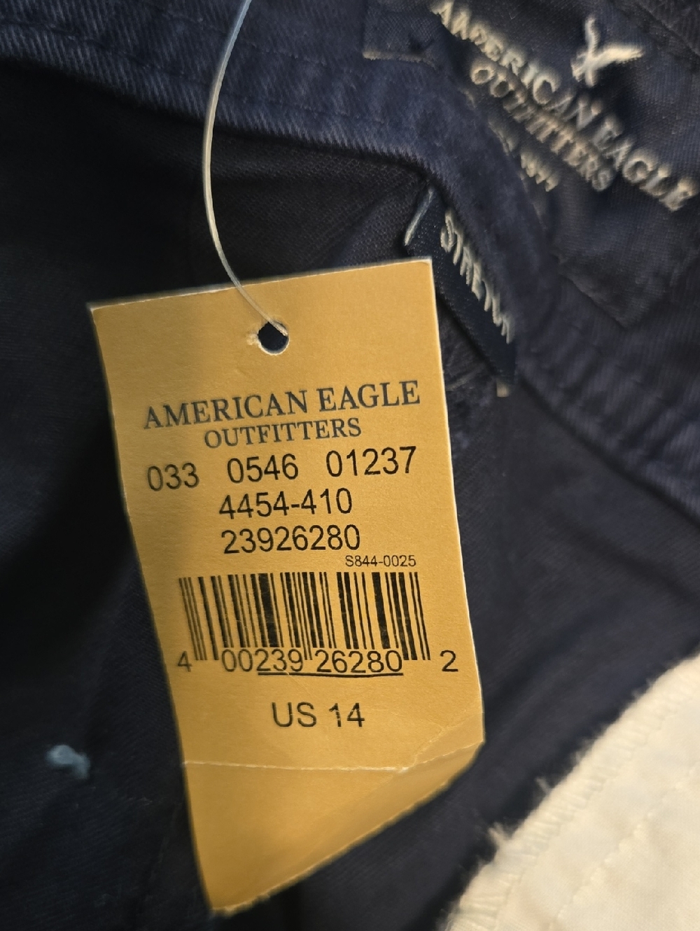 American Eagle Women's Navy Roll-Hem Midi Shorts Sz 14 NWT - Picture 9 of 10